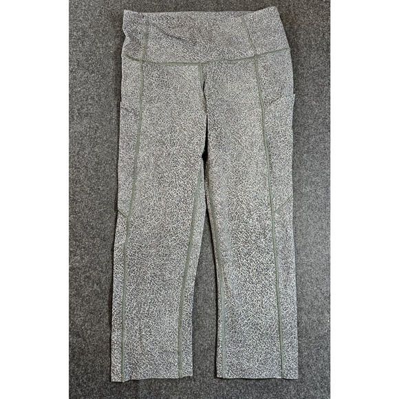 Lululemon Leggings Womens Size 6 Cropped Workout Pants Pocket - Picture 2 of 10